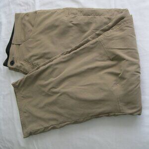 Orvis Men’s Fleece Lined Pants Water Repellent Stretch zip pockets Tan 34x30